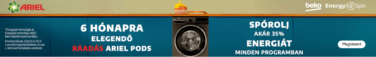 Beko EnergySpin mosógépek ráadás Ariel kapszulával