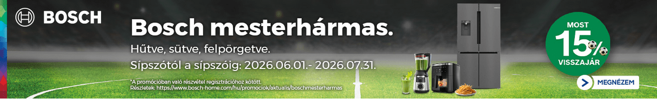 Bosch mesterhármasára 15% pénzvisszatérítés