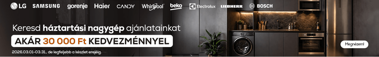 Keresd háztartási nagygép ajánlatainkat akár 30.000 Ft kedvezménnyel. Ez ennyi!