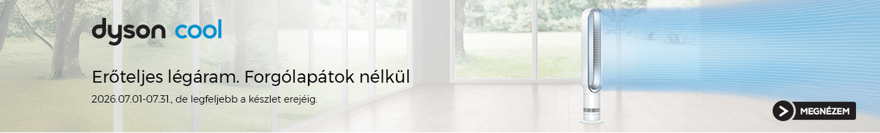 Erőteljes légáram. Forgólapátok nélkül.
