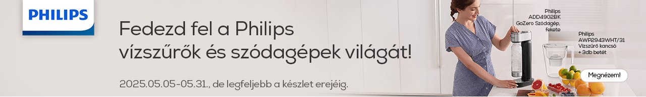 Fedezd fel a Philips vízszűrők és szódagépek világát!