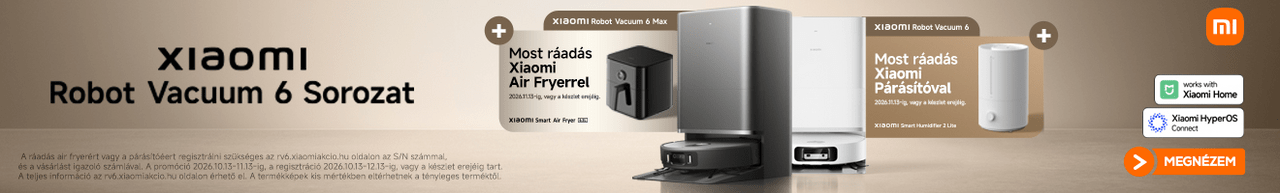 Xiaomi robotporszívók ráadással