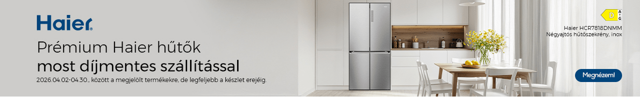 Prémium Haier hűtők most díjmentes szállítással