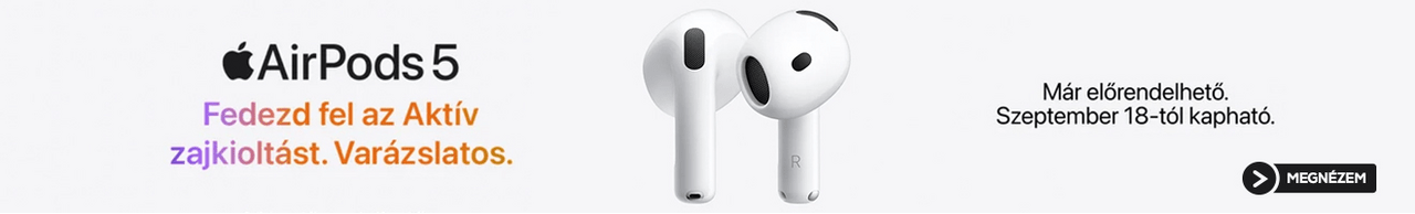 AirPods 5 előrendelhető