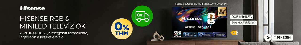 HISENSE RGB & MiniLED televíziók