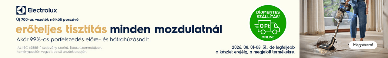 Erőteljes tisztítás, minden mozdulatnál.