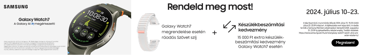 Samsung Watch7 preorder ajánlat