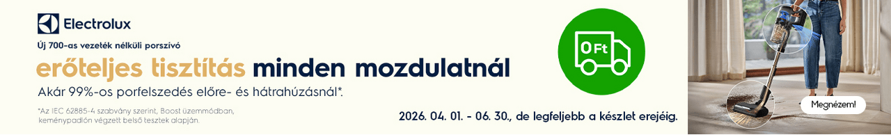 Erőteljes szívóerő, minden felületen