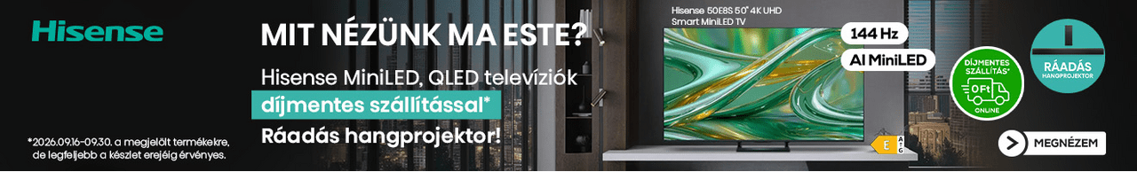 Hisense TV-k ráadás hangprojektorral