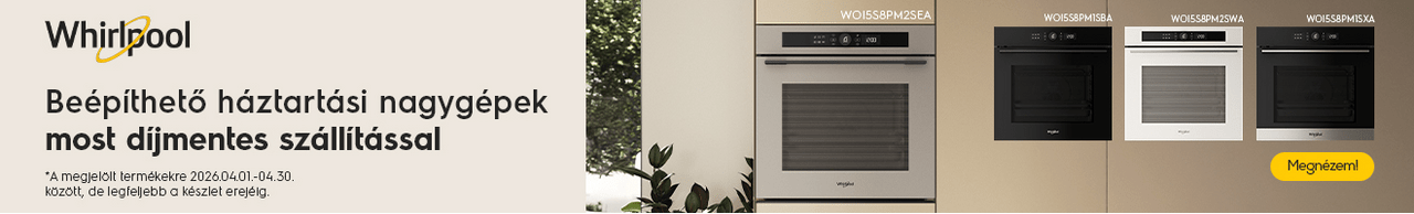 Whirlpool beépíthető háztartási nagygépek