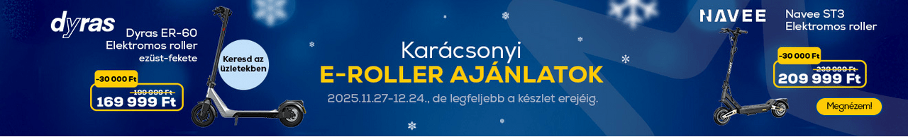 Karácsonyi e-roller ajánlatok