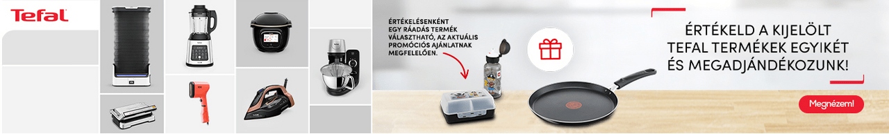 Értékeld a kijelölt Tefal termékek egyikét és megadjándékozunk!