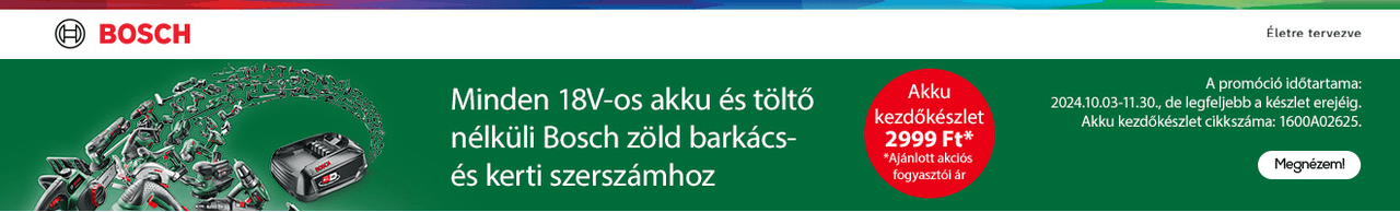 Bosch akku nélküli gépek starter szett