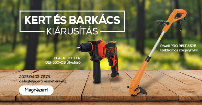 Kert, barkács kiárusítás