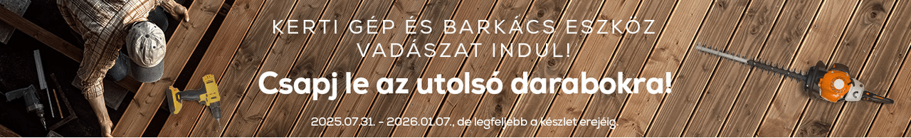 Utolsó darabos kert, barkács ajánlatok