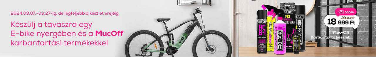 Készülj a tavaszra egy E-bike nyergében és a MucOff karbantartási termékekkel