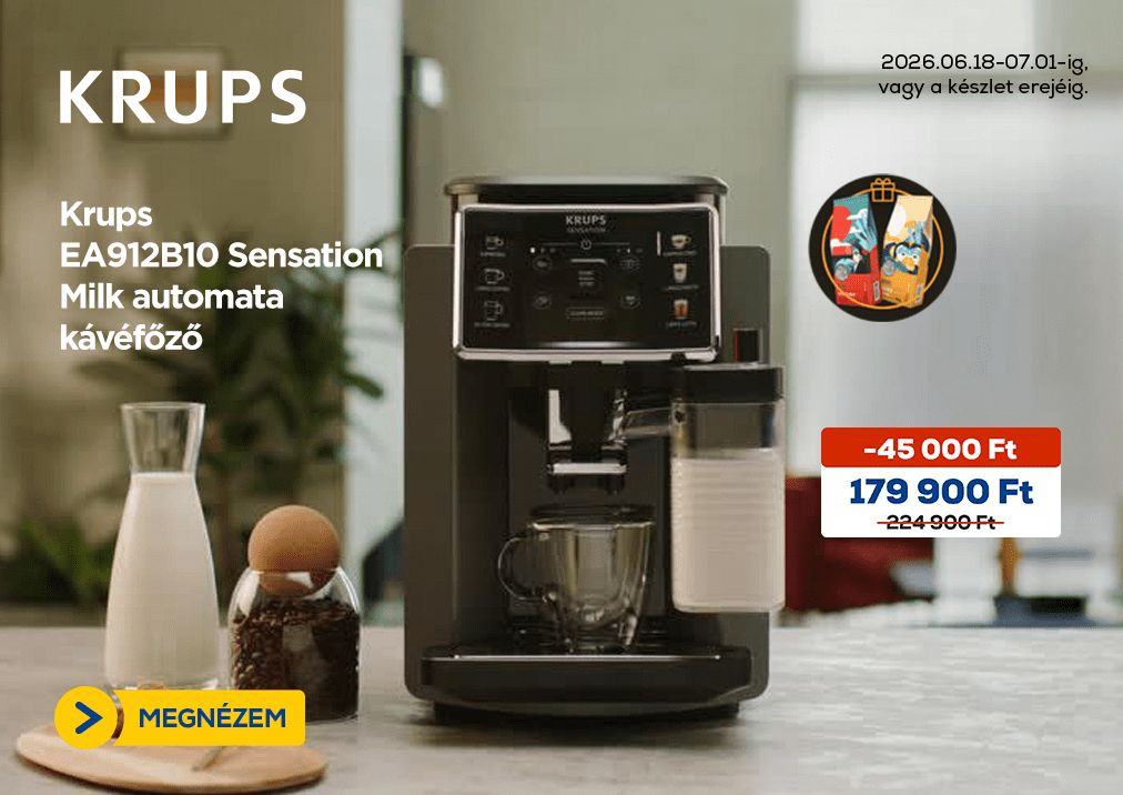 Krups EA912B10 Sensation Milk automata kávéfőző