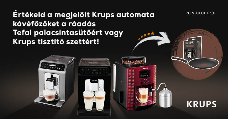Értékeld a Krups automata kávéfőzőket