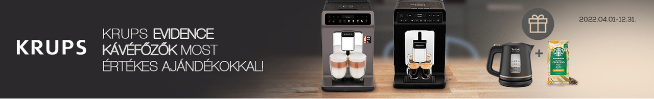 Krups Evidence kávéfőző ráadással 1231
