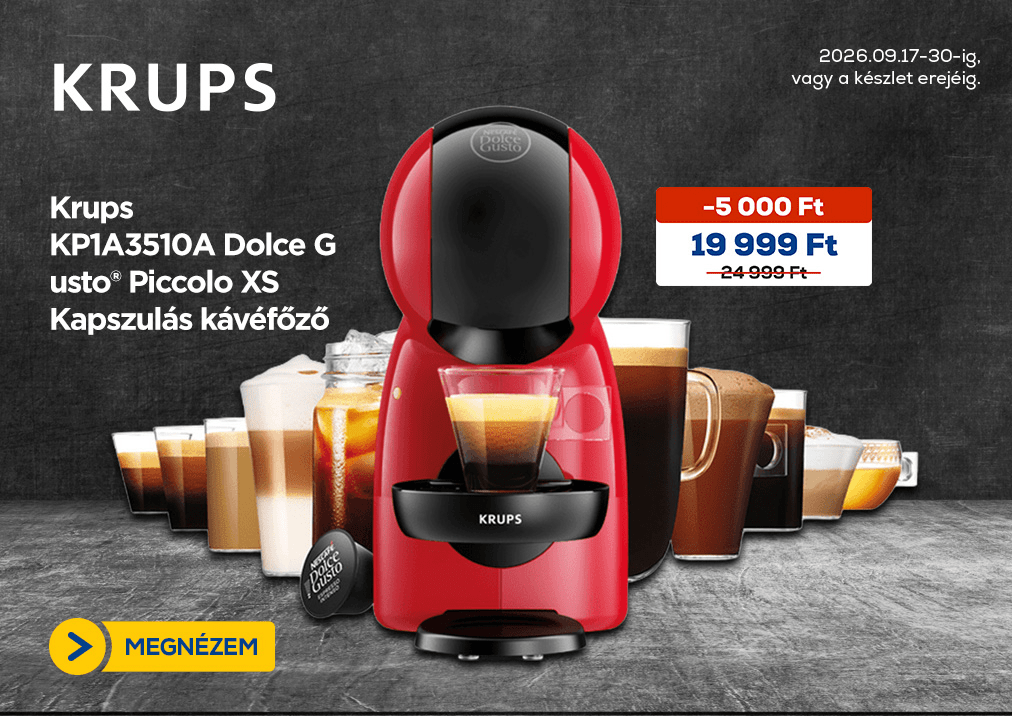 Krups KP1A3510A Dolce Gusto® Piccolo XS Kapszulás kávéfőző