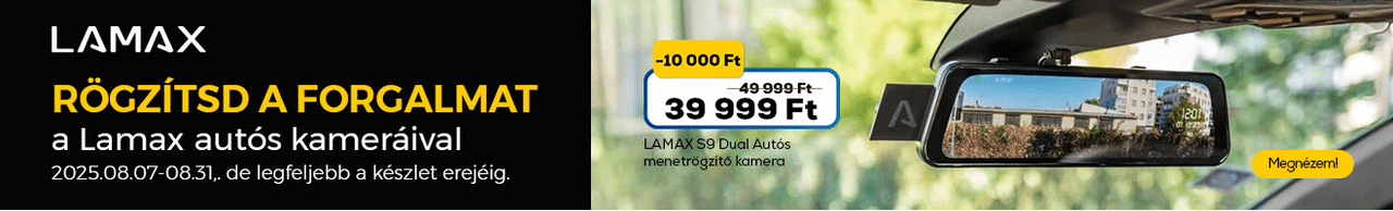 Rögzítsd a forgalmat a Lamax autós kameráival
