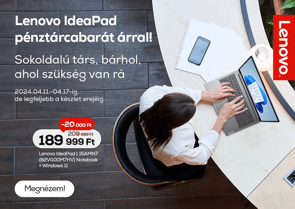 Lenovo IdeaPad kupon ajánlat 2 széles 04.17