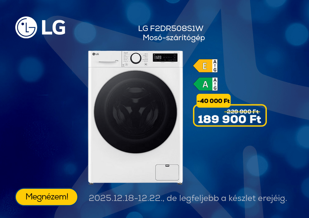 LG F2DR508S1W Mosó-szárítógép