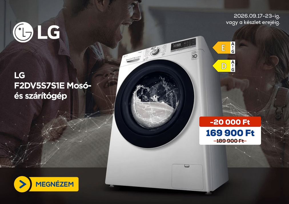 LG F2DV5S7S1E Mosó- és szárítógép