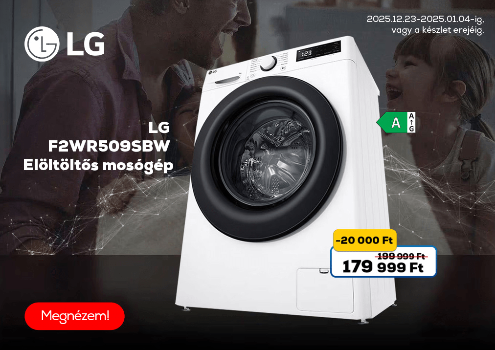 LG F2WR509SBW Elöltöltős mosógép