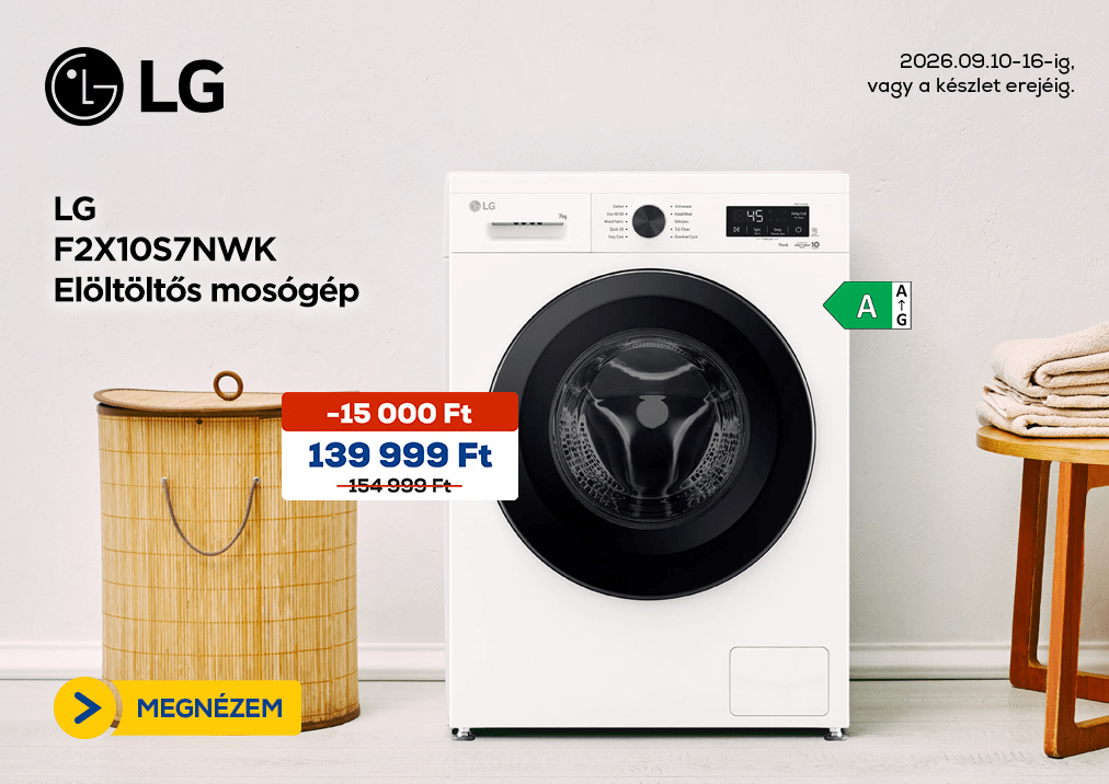 LG F2X10S7NWK Elöltöltős mosógép