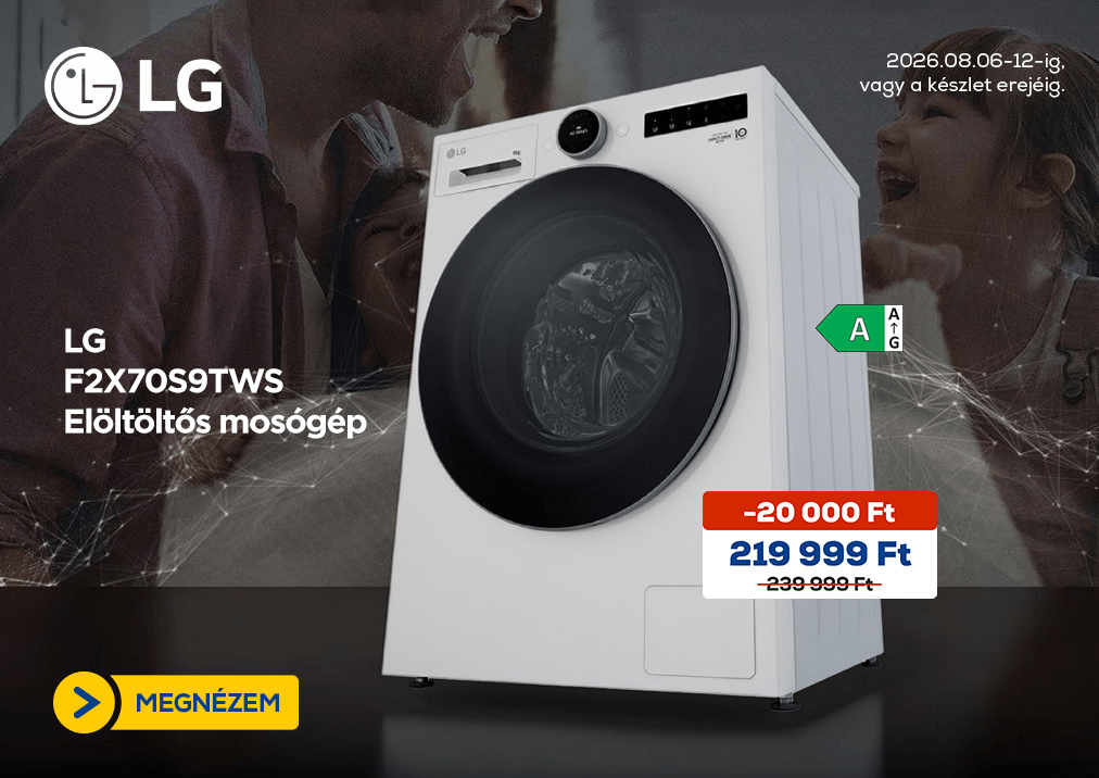 LG F2X70S9TWS Elöltöltős mosógép