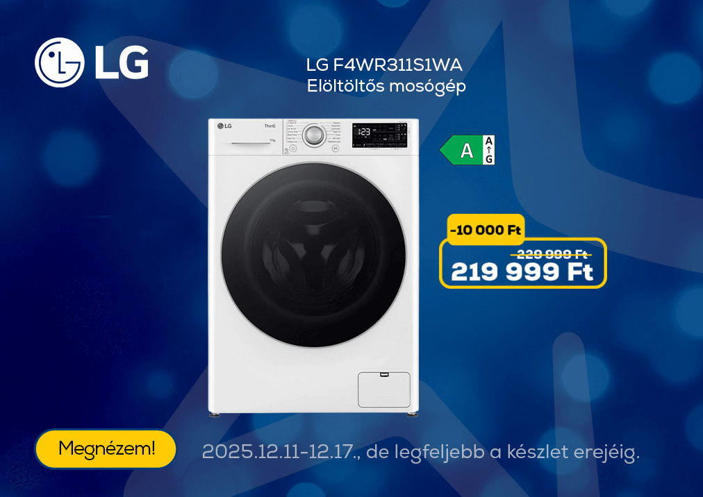LG F4WR311S1WA Elöltöltős mosógép