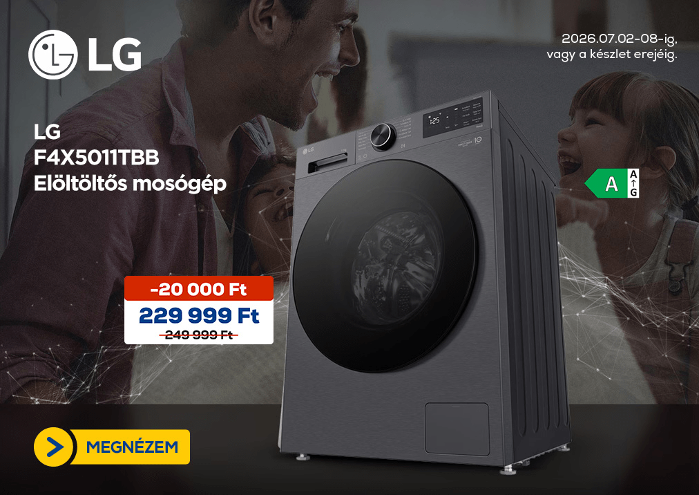 LG F4X5011TBB Elöltöltős mosógép