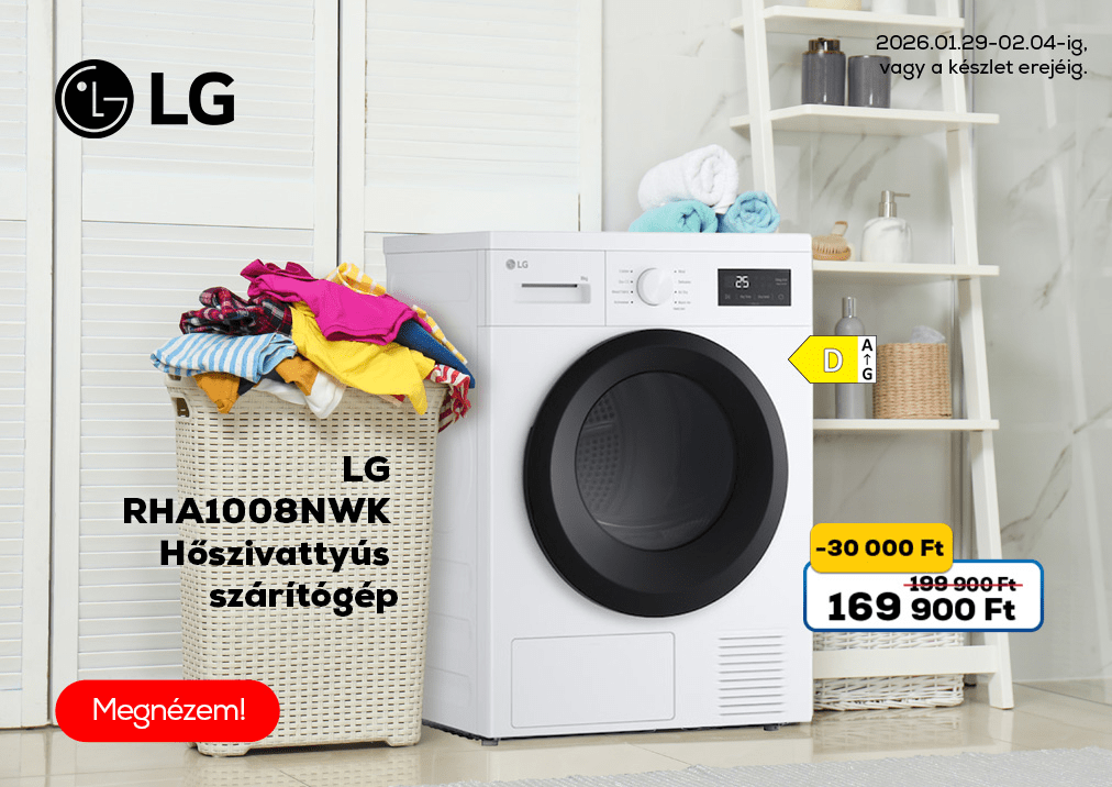 LG RHA1008NWK Hőszivattyús szárítógép