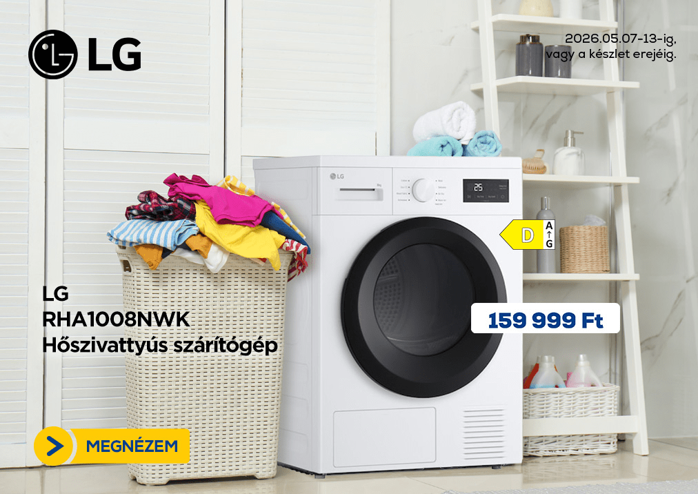 LG RHA1008NWK Hőszivattyús szárítógép