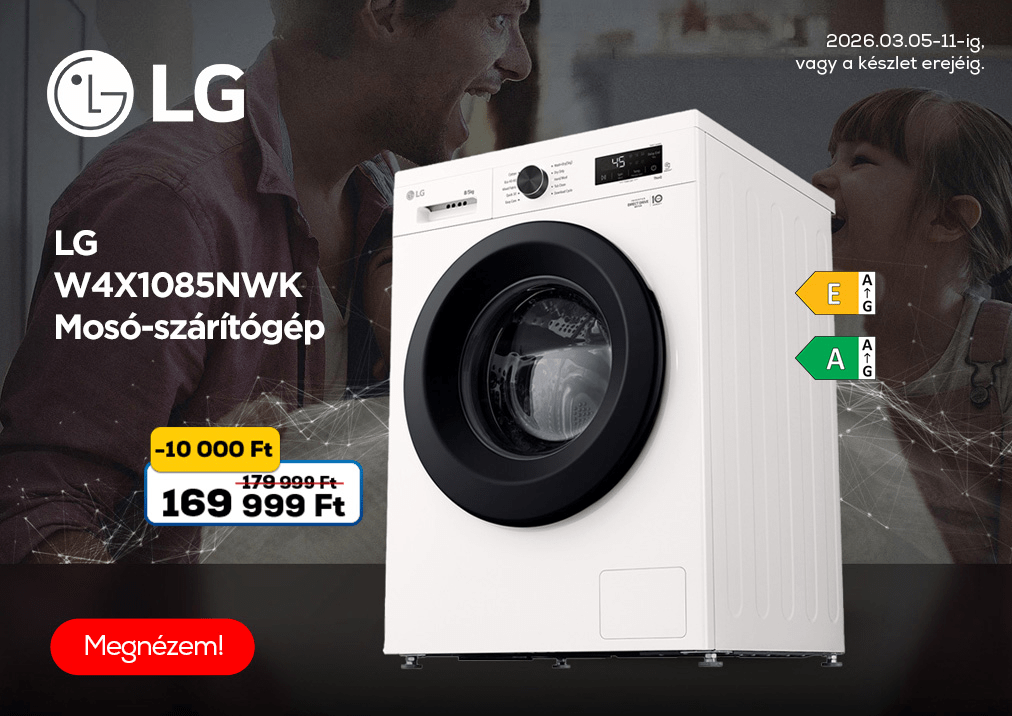 LG W4X1085NWK Mosó-szárítógép