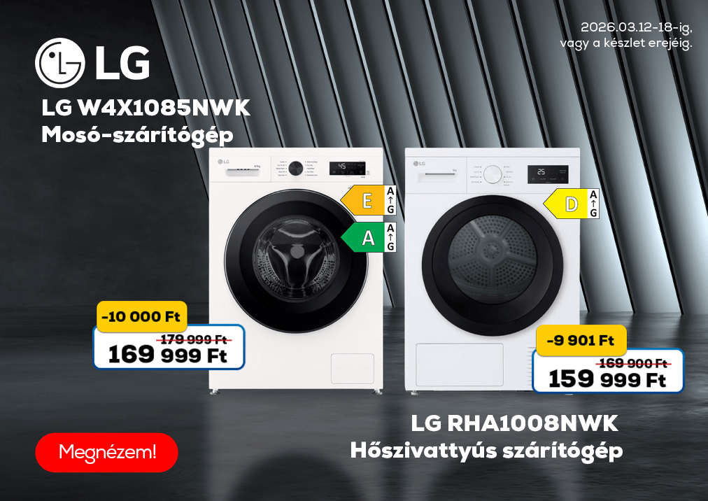 LG W4X1085NWK Mosó-szárítógép