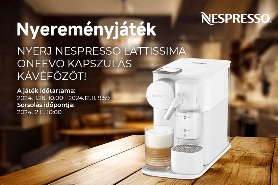 Nespresso nyereményjáték