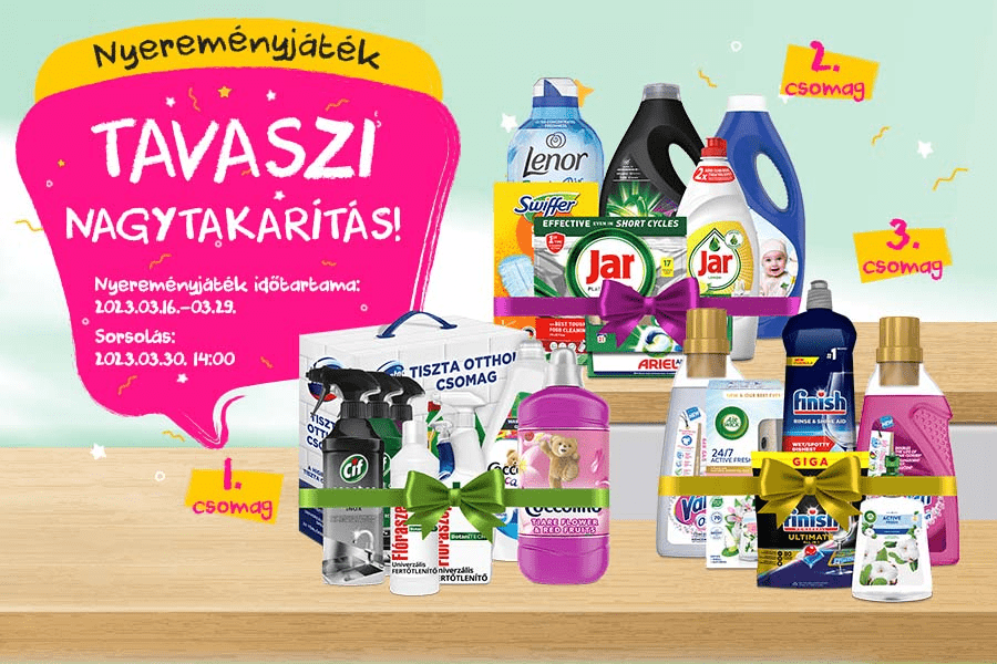 Tavaszi nagytakarítás nyereményjáték