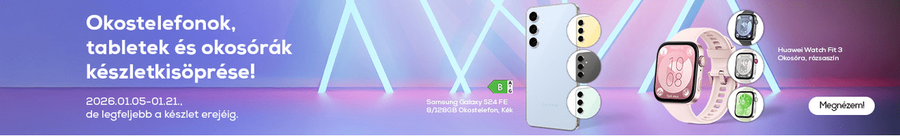 Okostelefonok, tabletek és okosórák készletkisöprése!