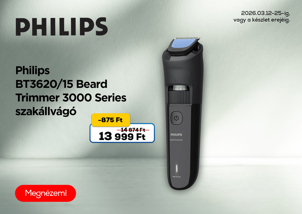 Philips BT3620/15 Beard Trimmer 3000 Series szakállvágó