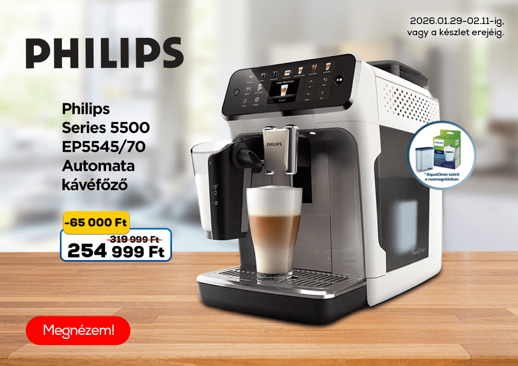 Philips Series 5500 EP5545/70 Automata kávéfőző