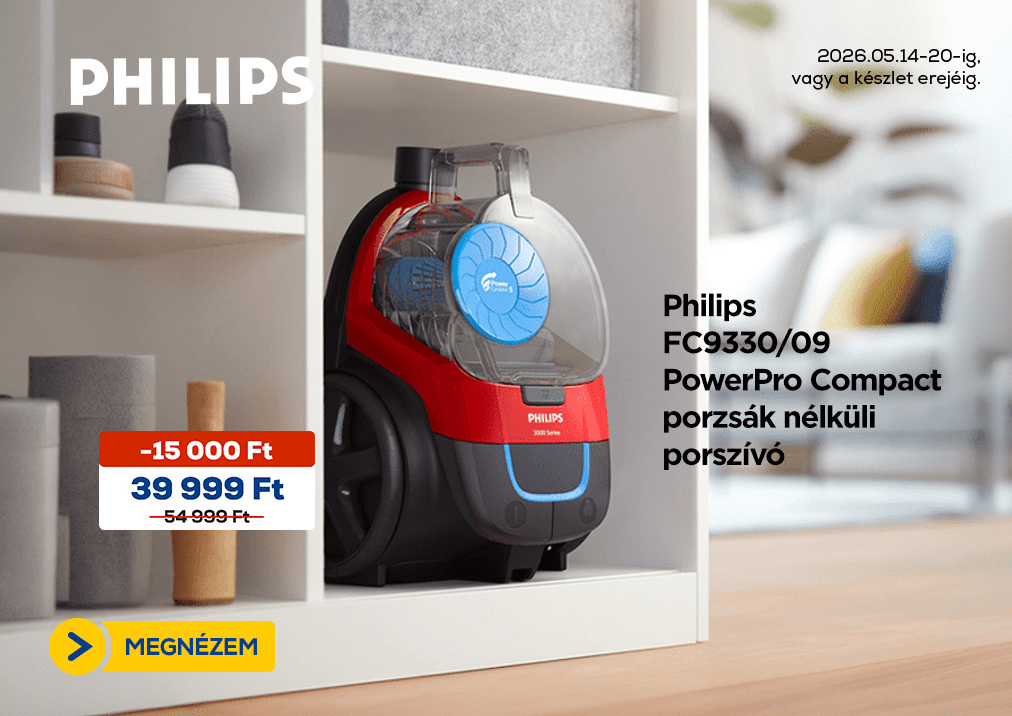 Philips FC9330/09 PowerPro Compact porzsák nélküli porszívó