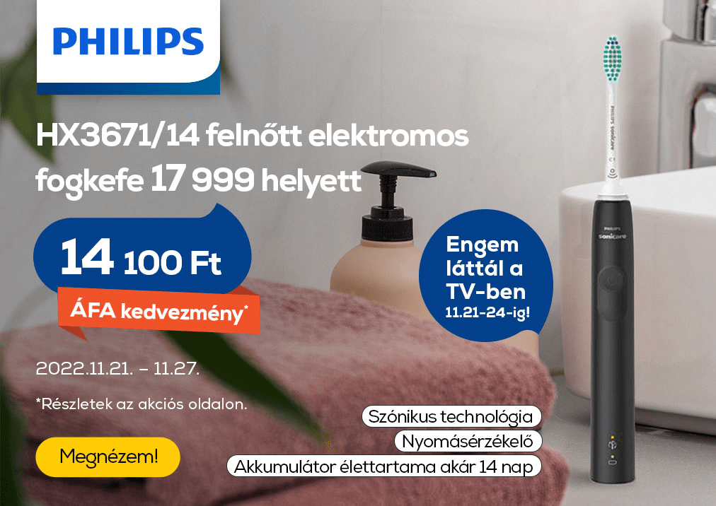 Philips HX3671/14  elektromos fogkefe