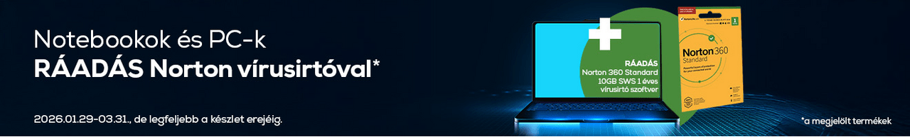 Ráadás Norton 360 Standard 10GB SWS (21409391) 1 éves vírusirtó szoftver