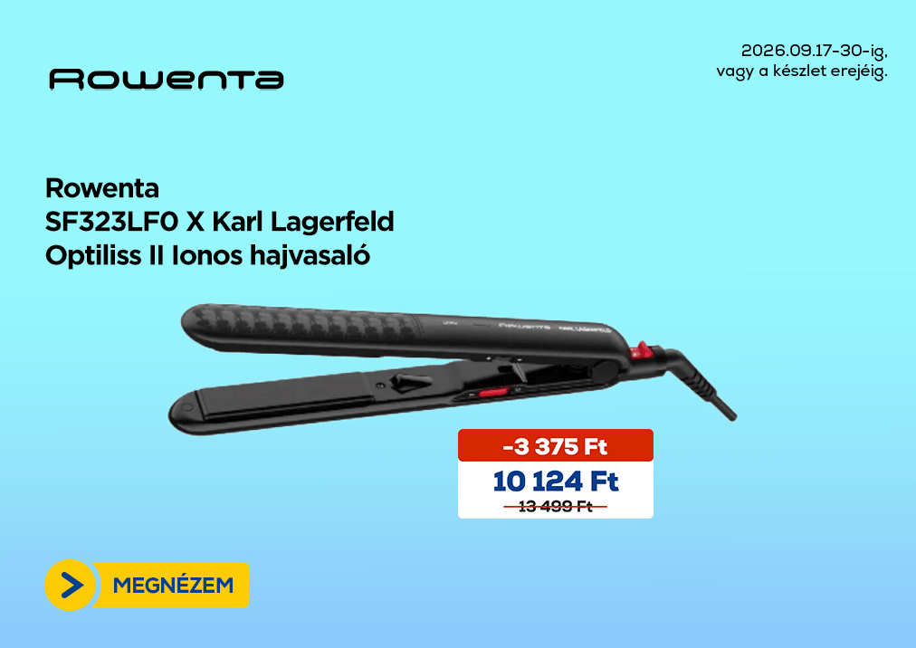 Rowenta SF323LF0 X Karl Lagerfeld Optiliss II Ionos hajvasaló