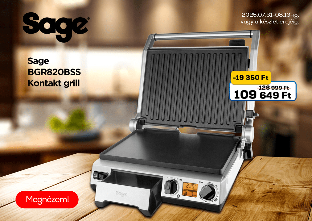 Sage BGR820BSS Kontakt grill