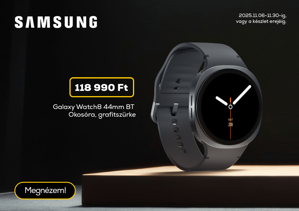 Galaxy Watch8 44mm BT Okosóra, grafitszürke