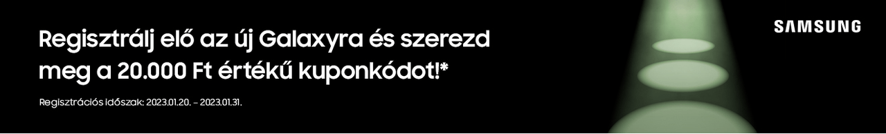 Regisztrálj elő az új Samsung Galaxy okostelefonra!