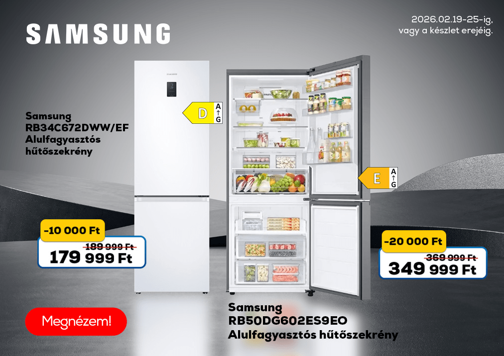 Samsung RB50DG602ES9EO Alulfagyasztós hűtőszekrény